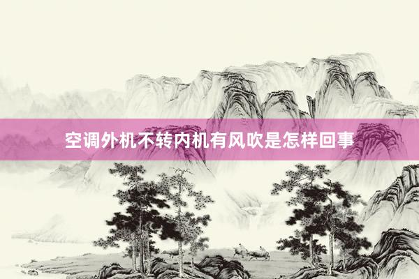 空调外机不转内机有风吹是怎样回事